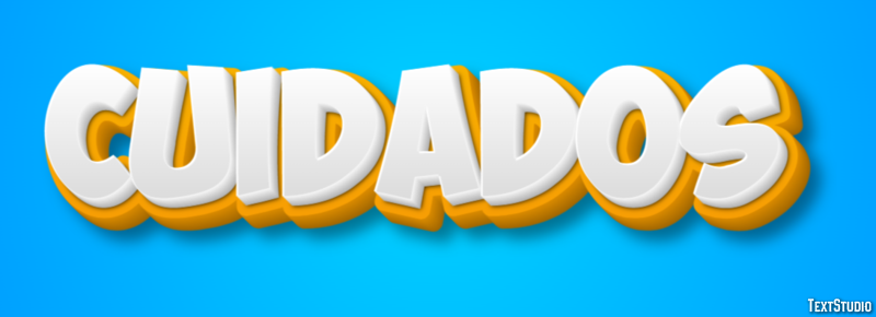 Cuidados Text Effect