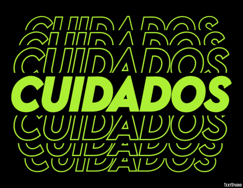 Cuidados Efecto de Texto