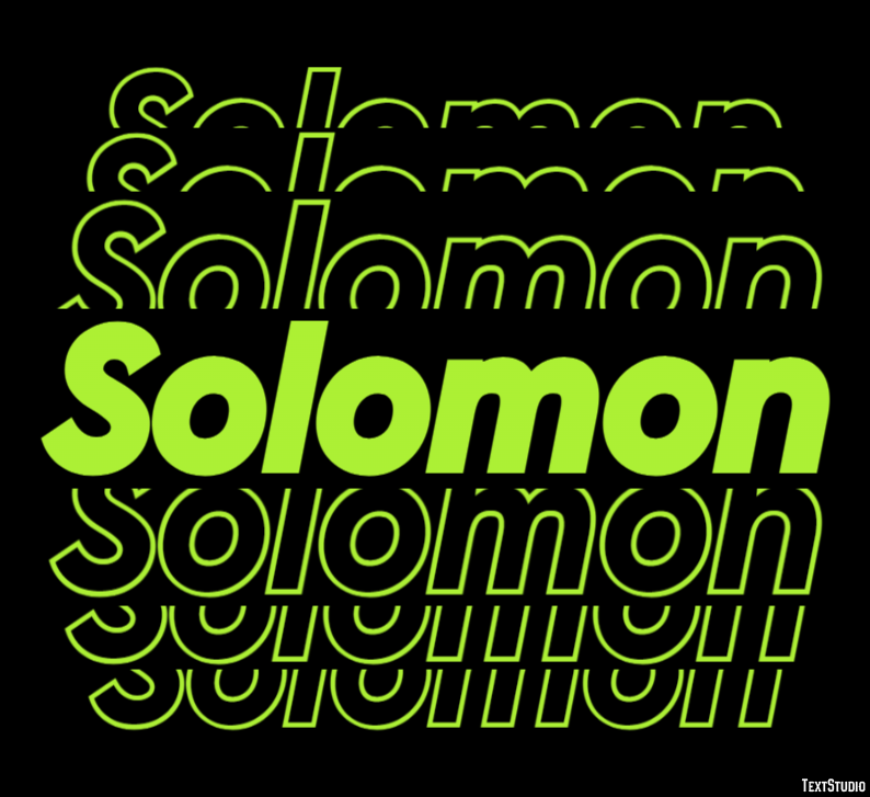 Solomon Efekt tekstowy