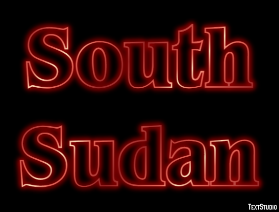 South Sudan Text effect