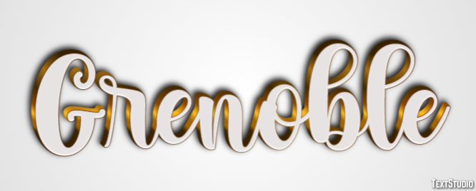 Grenoble Efecto de Texto