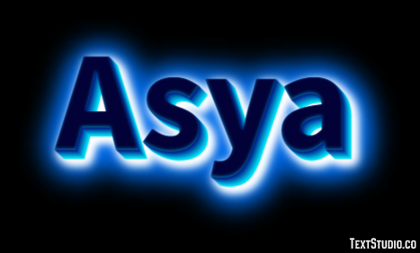 Asya Эффект текста