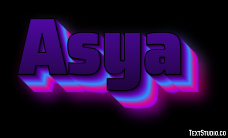 Asya Текстовый эффект