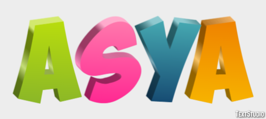 Asya Эффект текста