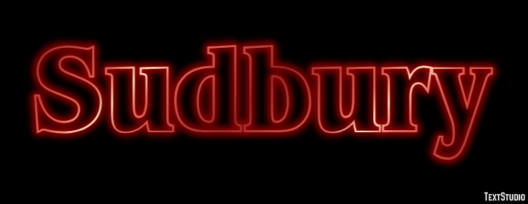 Sudbury Efecto de Texto
