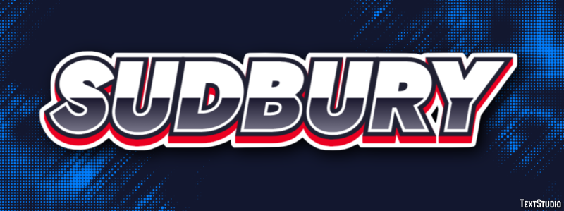 Sudbury Efeito de texto