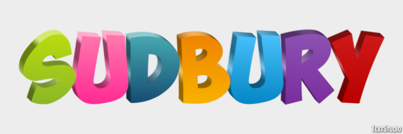 Sudbury Efecto de Texto