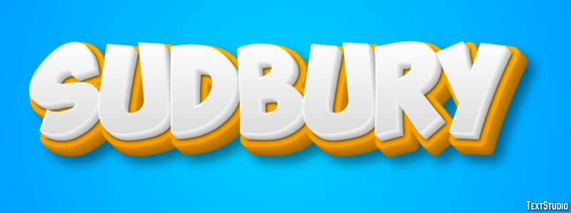 Sudbury Efecto de Texto
