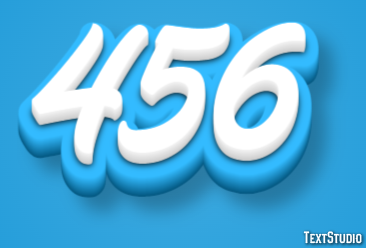456 Text Effect