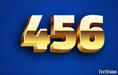 456 Text Effect