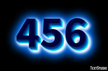 456 Text Effect
