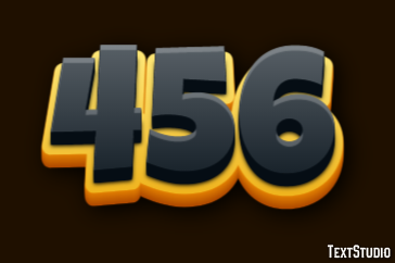 456 Text Effect