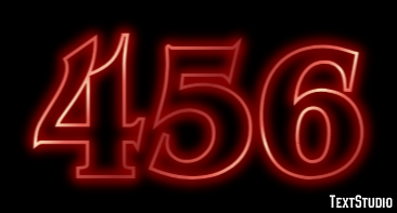 456 Text Effect