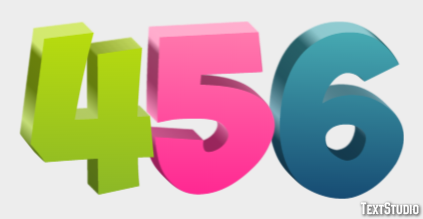 456 Text Effect