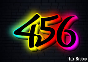 456 Text Effect