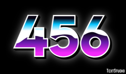 456 Text Effect