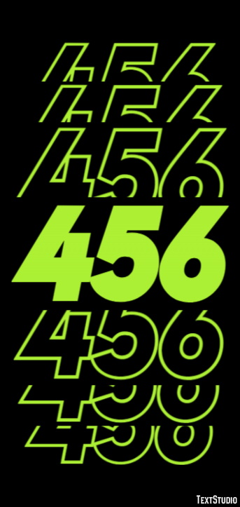 456 Text Effect