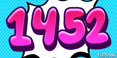 1452 Text effect