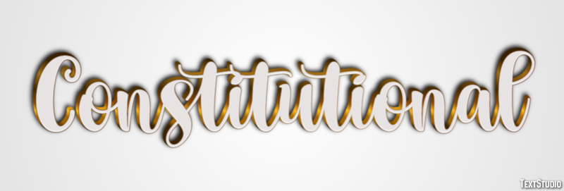 Constitutional Metin Efekti