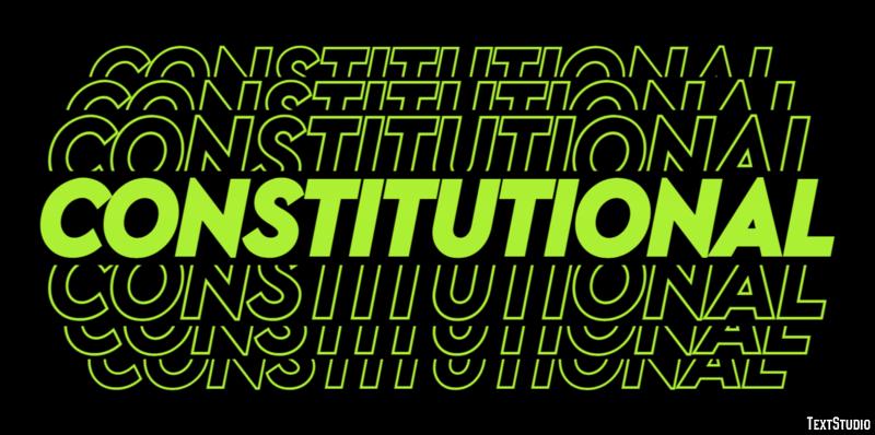 Constitutional Metin Efekti