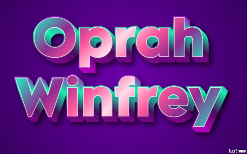 Oprah Winfrey Texteffekt