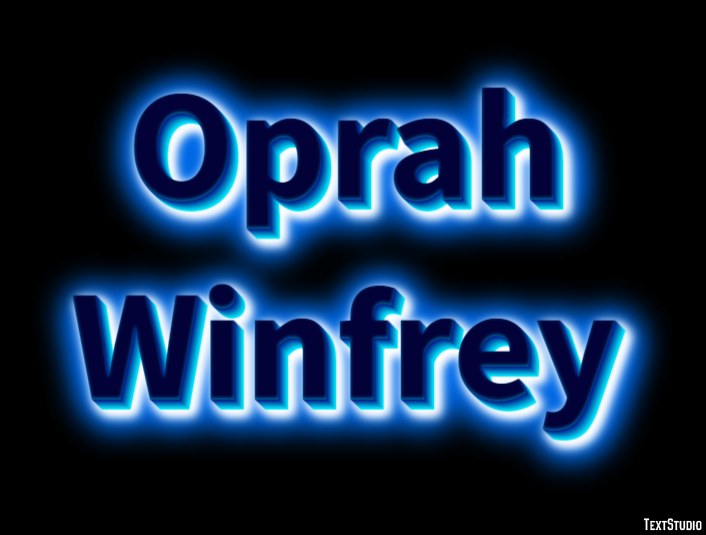 Oprah Winfrey Effet de Texte