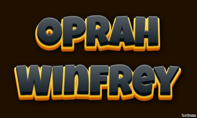 Oprah Winfrey Texteffekt