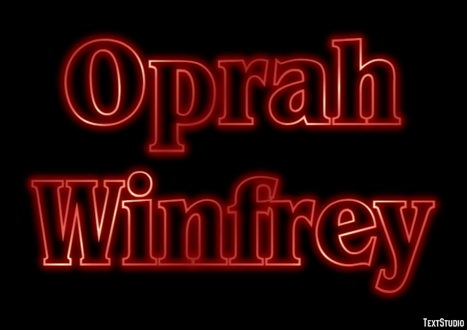 Oprah Winfrey Texteffekt