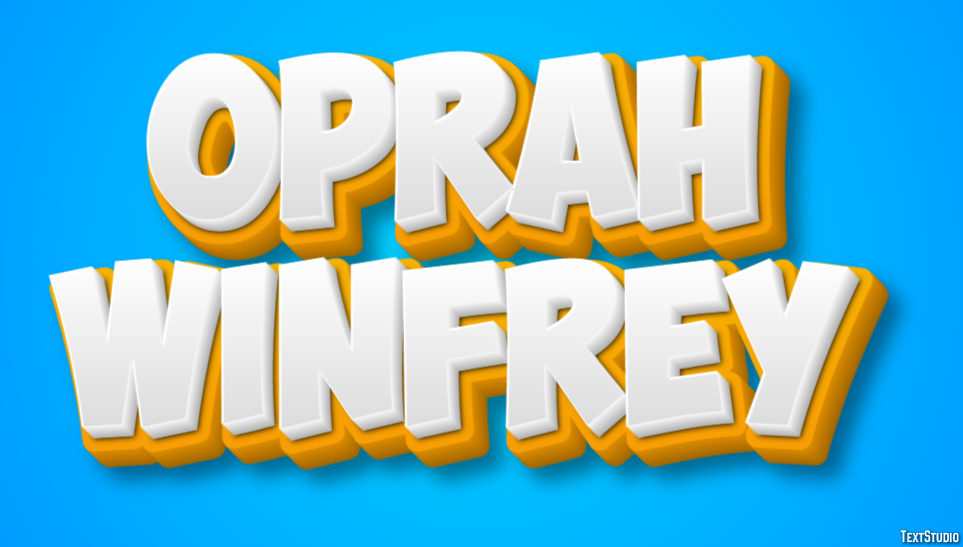 Oprah Winfrey Texteffekt