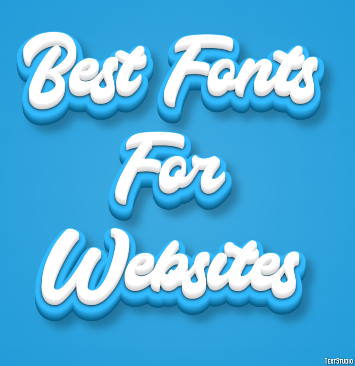Best Fonts For Websites Metin Efekti