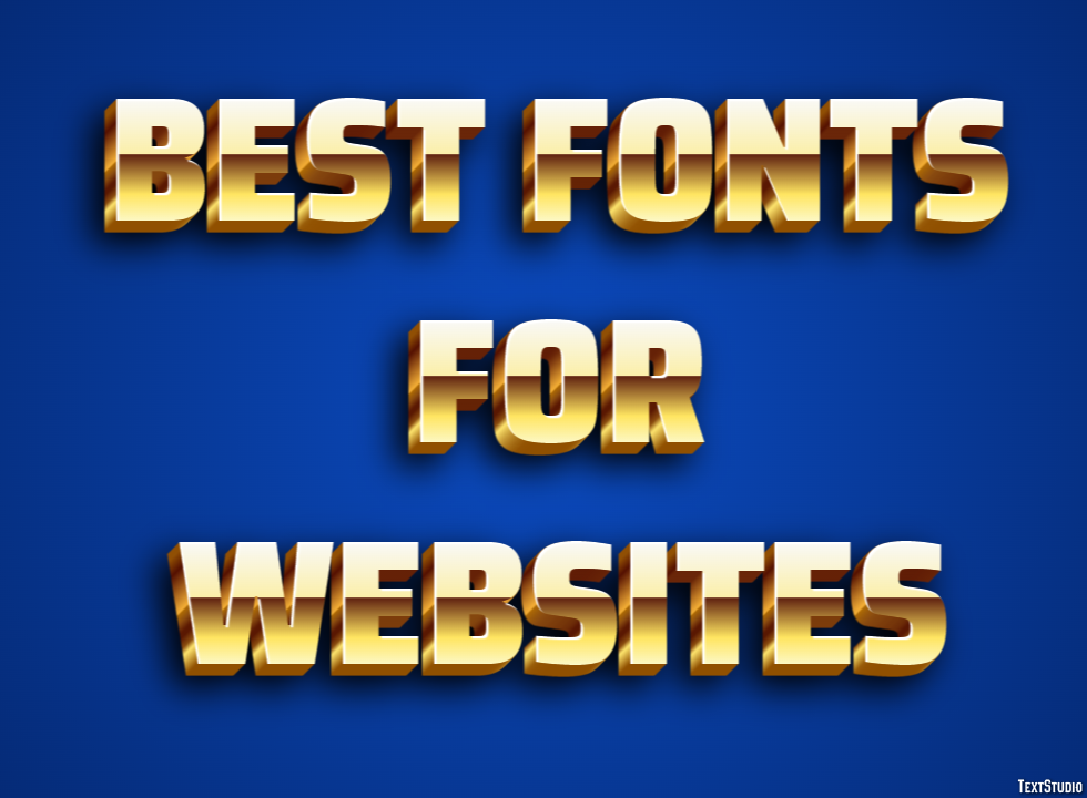 Best Fonts For Websites Metin Efekti
