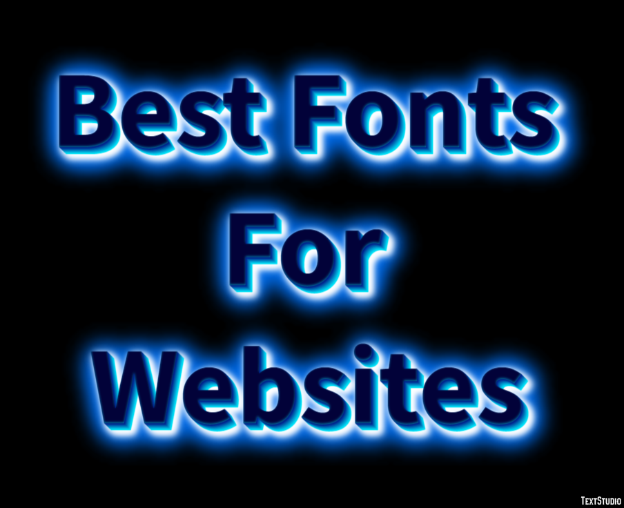 Best Fonts For Websites Effet de Texte