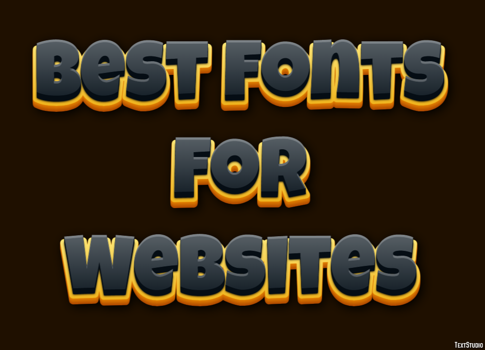 Best Fonts For Websites Text Effect