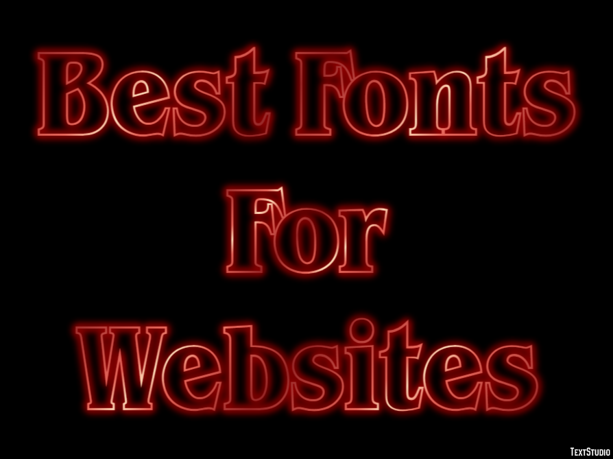 Best Fonts For Websites Metin Efekti