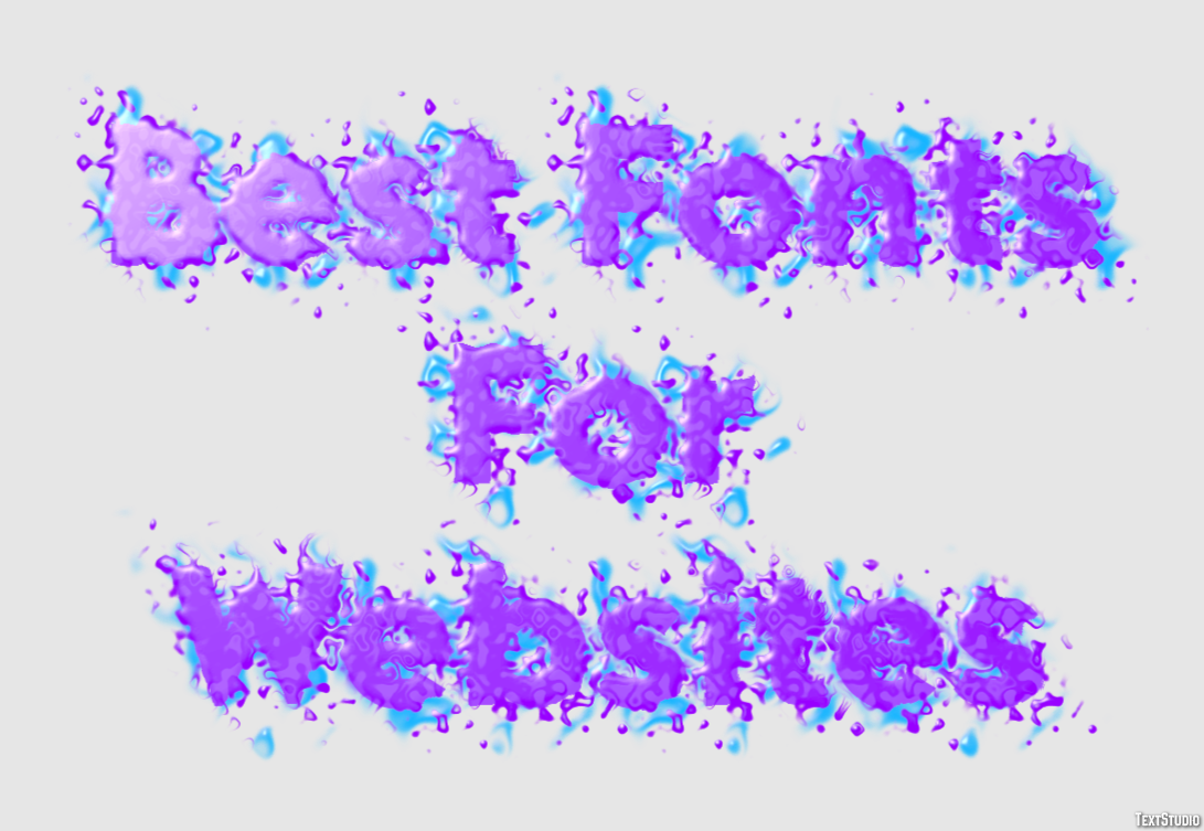 Best Fonts For Websites Metin Efekti