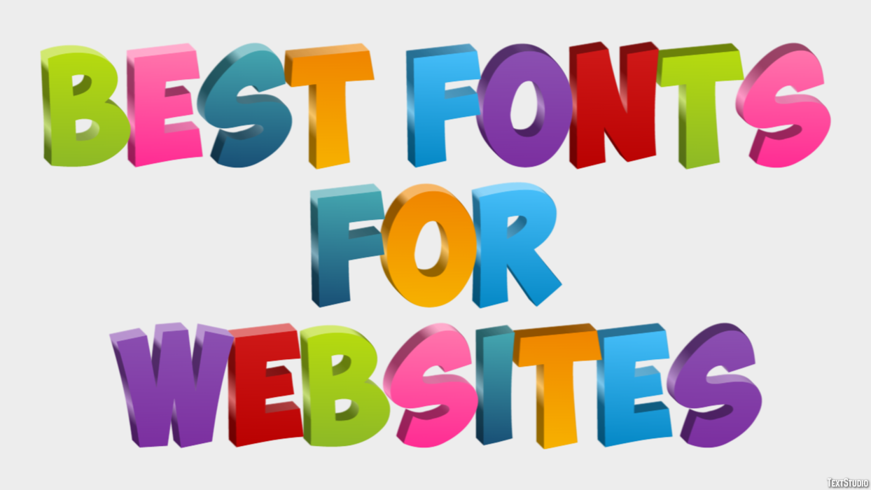 Best Fonts For Websites Metin Efekti