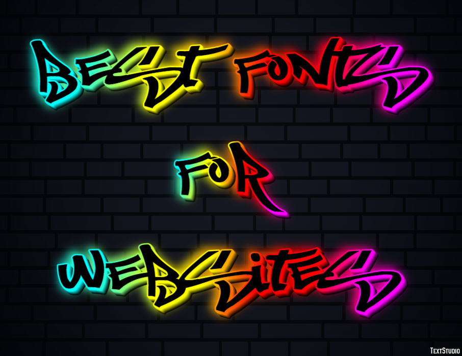 Best Fonts For Websites Metin Efekti
