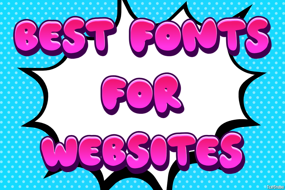 Best Fonts For Websites Metin Efekti
