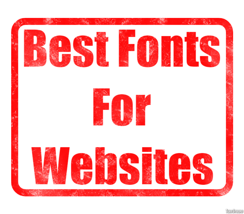 Best Fonts For Websites Metin Efekti