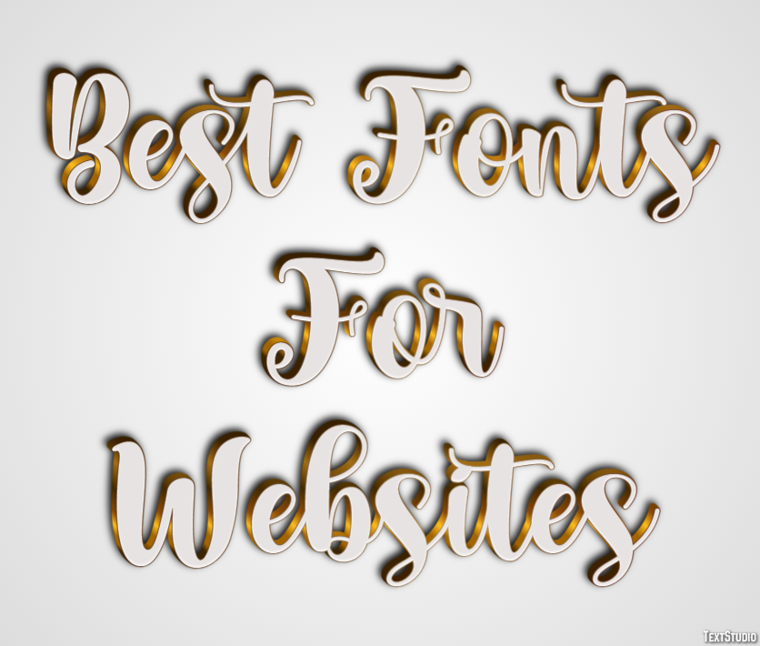 Best Fonts For Websites Text Effect