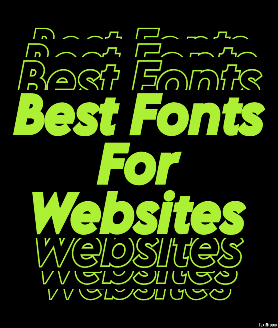 Best Fonts For Websites Metin Efekti
