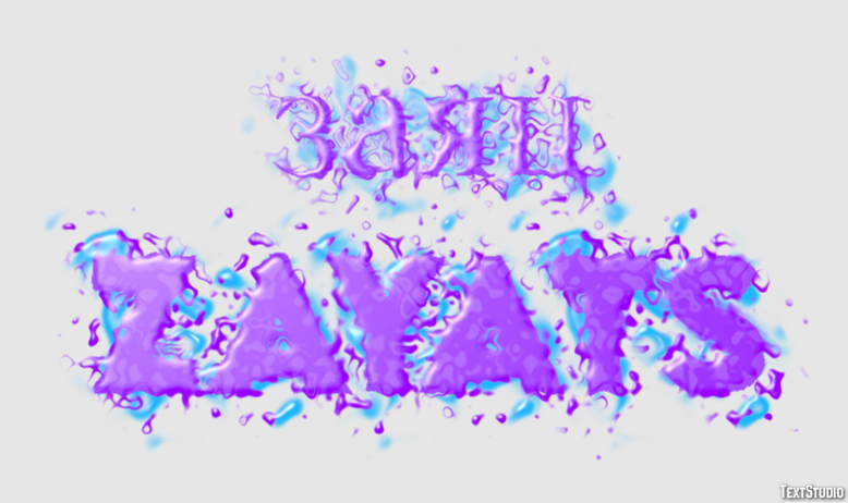 заяц zayats Эффект текста
