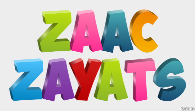 заяц zayats Effet de Texte