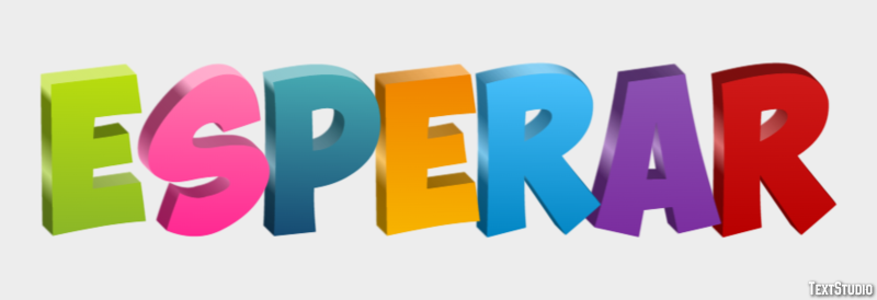 Esperar Efecto de texto