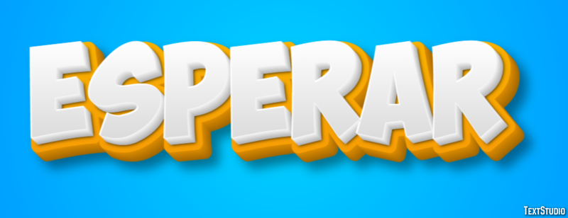 Esperar Efecto de texto