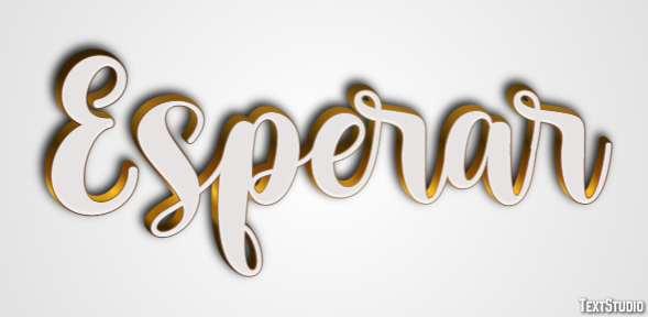 Esperar Efecto de texto