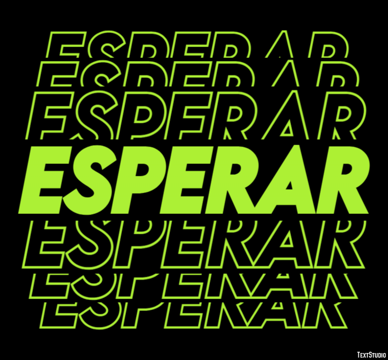 Esperar Efecto de texto