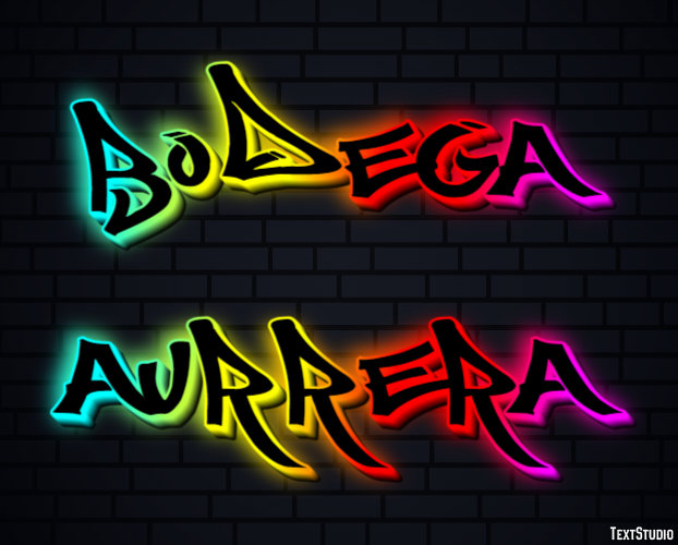 Bodega Aurrera Tekst Effect
