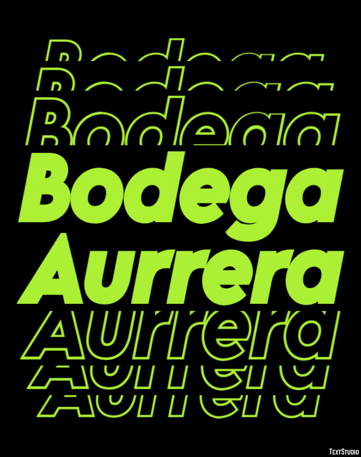 Bodega Aurrera Tekst Effect