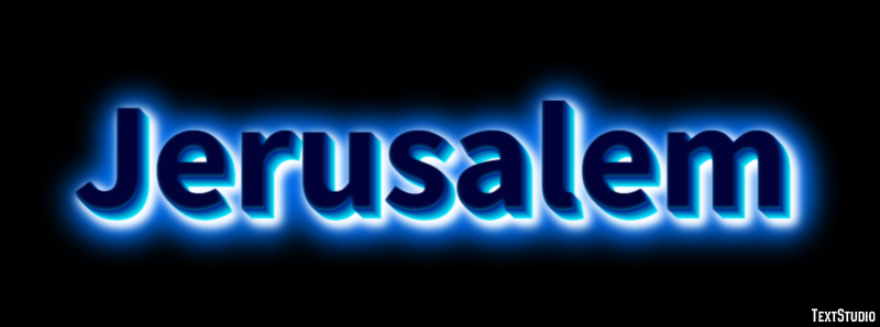 Jerusalem Text Effect